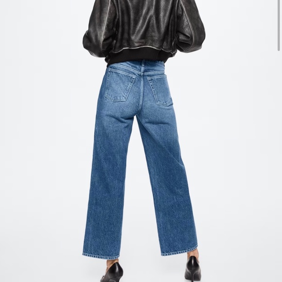 Mango Mid-Rise Straight Jeans - Size 24 - Picture 3 of 6